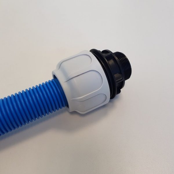 Connettori Tubo Piscina 38 Mm 2 Pezzi Con Guarnizioni - Raccordi Universali Per Piscine Intex E Coleman