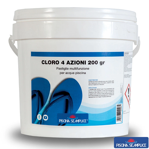 PASTIGLIE CLORO 4 AZIONI PISCINA SEMPLICE