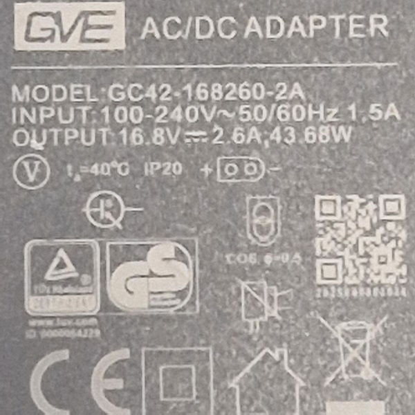 CAVETTO CARICABATTERIA AIPER SCUBA N1 - S1 -